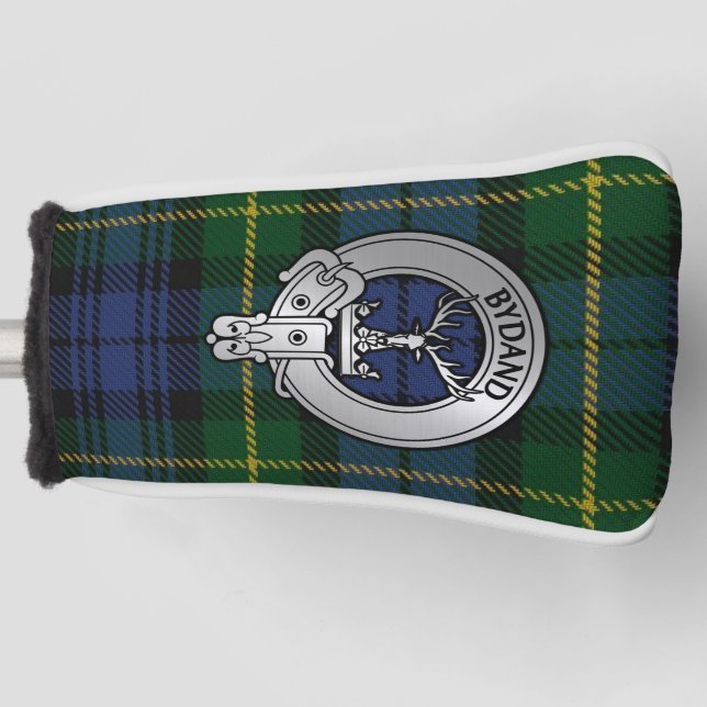 Clan Gordon Crest & Tartan Golf Head Cover (Front)