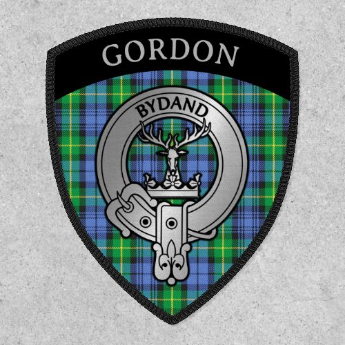 Clan Gordon Crest  Tartan Shield Patch