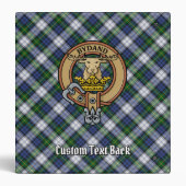 Clan Gordon Dress Tartan 3 Ring Binder (Back)
