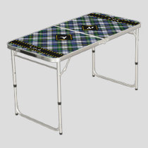 Clan Gordon Dress Tartan Beer Pong Table