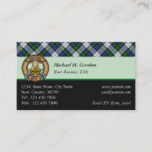Clan Gordon Dress Tartan Business Card (Front)