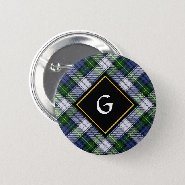 Clan Gordon Dress Tartan Button (Front & Back)