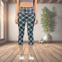 Clan Gordon Dress Tartan Capri Leggings