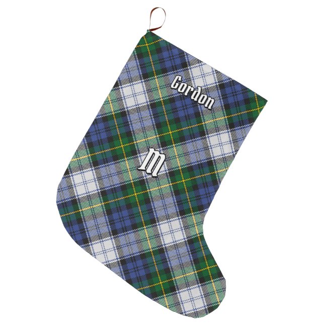 Clan Gordon Dress Tartan Christmas Stocking (Front (Hanging))