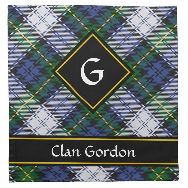 Clan Gordon Dress Tartan Cloth Napkin (Front)