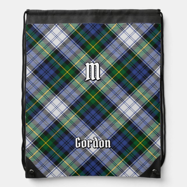 Clan Gordon Dress Tartan Drawstring Bag (Front)