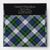 Clan Gordon Dress Tartan Envelope (Back (Top Flap))