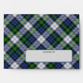 Clan Gordon Dress Tartan Envelope (Front)