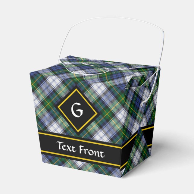 Clan Gordon Dress Tartan Favor Box (Front Side)