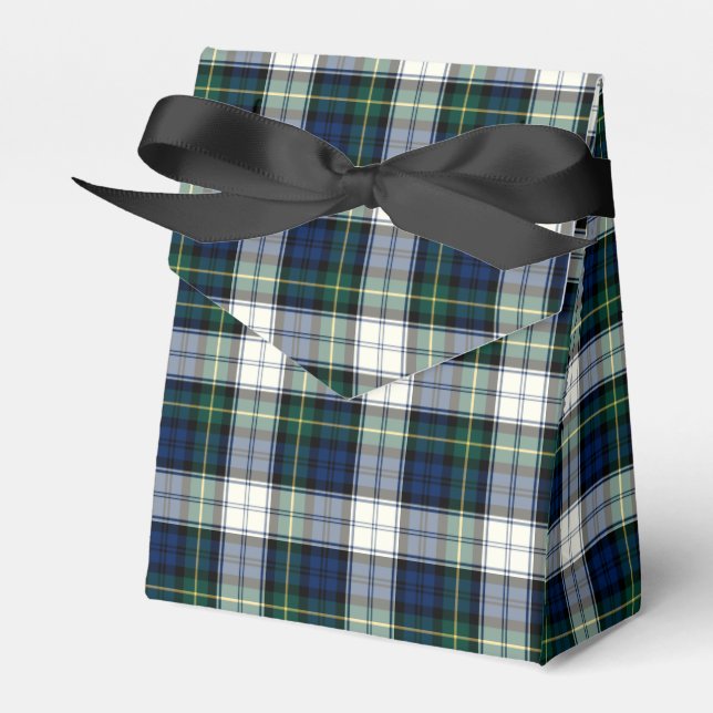Clan Gordon Dress Tartan Favor Boxes (Front Side)