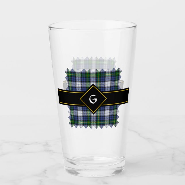 Clan Gordon Dress Tartan Glass (Front)