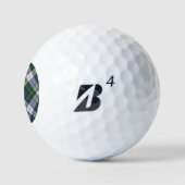 Clan Gordon Dress Tartan Golf Balls (Logo)