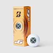 Clan Gordon Dress Tartan Golf Balls (Packaging)