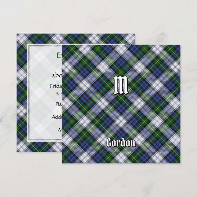 Clan Gordon Dress Tartan Invitation (Front/Back)