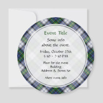 Clan Gordon Dress Tartan Invitation