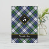 Clan Gordon Dress Tartan Invitation (Standing Front)