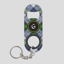 Clan Gordon Dress Tartan Keychain Bottle Opener