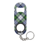 Clan Gordon Dress Tartan Keychain Bottle Opener (Back)