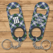Clan Gordon Dress Tartan Keychain Bottle Opener