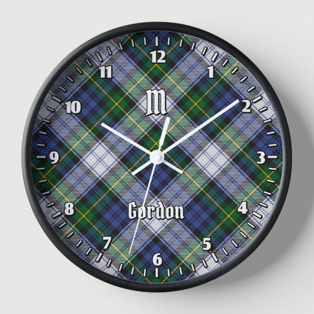 Clan Gordon Dress Tartan Large Clock (Front)