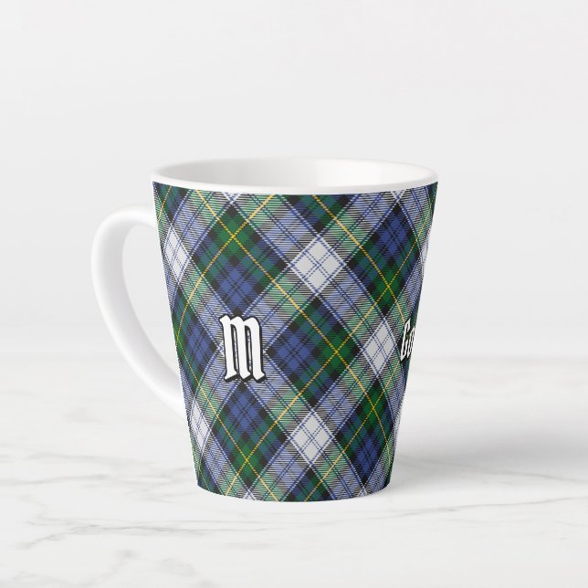 Clan Gordon Dress Tartan Latte Mug (Left Angle)