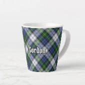 Clan Gordon Dress Tartan Latte Mug (Right Angle)