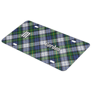 Clan Gordon Dress Tartan License Plate