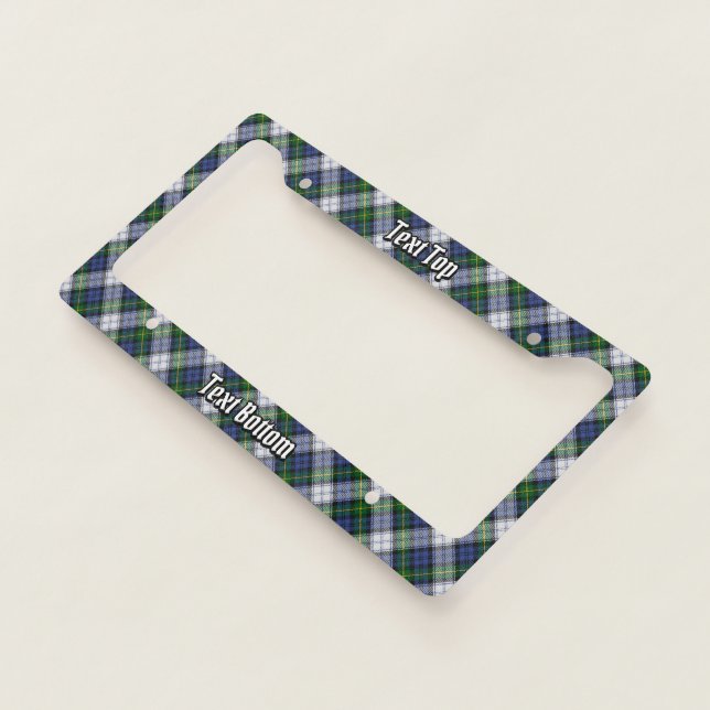 Clan Gordon Dress Tartan License Plate Frame (3/4)