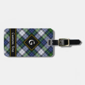 Clan Gordon Dress Tartan Luggage Tag (Front Horizontal)