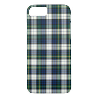 Clan Gordon Dress Tartan Navy Blue and White Plaid iPhone 8/7 Case
