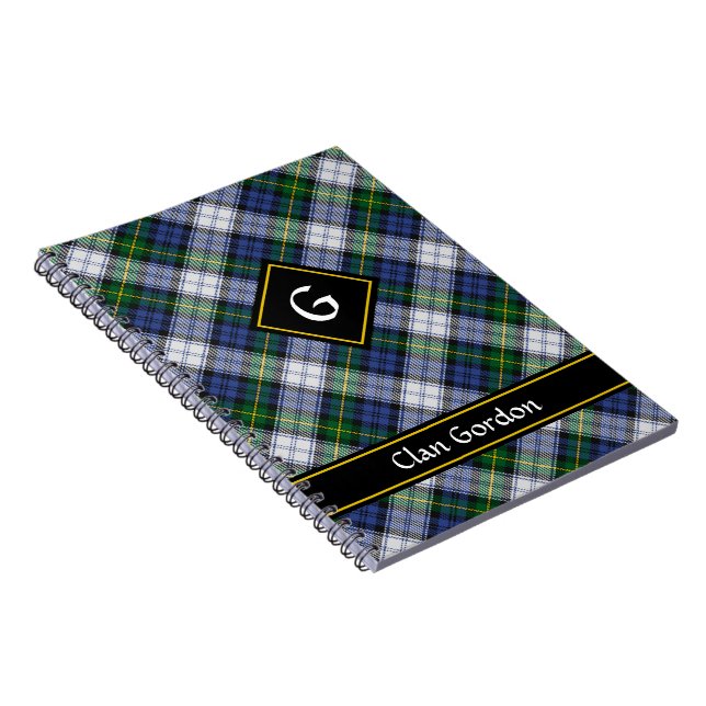 Clan Gordon Dress Tartan Notebook (Right Side)