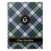 Clan Gordon Dress Tartan Notebook (Front)