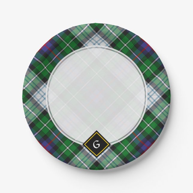 Clan Gordon Dress Tartan Paper Plates (Front)