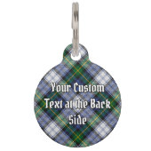 Clan Gordon Dress Tartan Pet ID Tag (Back)