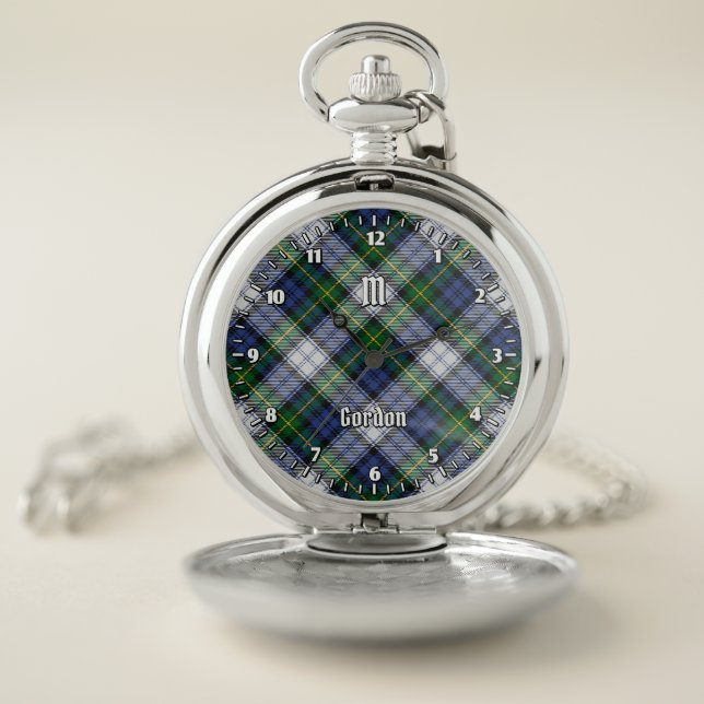 Clan Gordon Dress Tartan Pocket Watch (Inside)