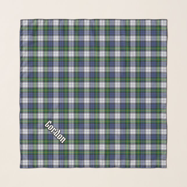 Clan Gordon Dress Tartan Scarf (Front (Horizontal))