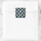 Clan Gordon Dress Tartan Square Sticker (Bag)