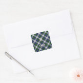 Clan Gordon Dress Tartan Square Sticker (Envelope)