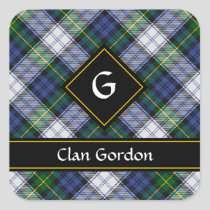 Clan Gordon Dress Tartan Square Sticker