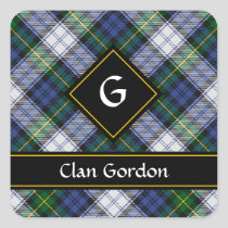Clan Gordon Dress Tartan Square Sticker