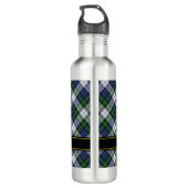 Clan Gordon Dress Tartan Stainless Steel Water Bottle (Back)