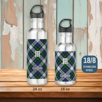 Clan Gordon Dress Tartan Stainless Steel Water Bottle