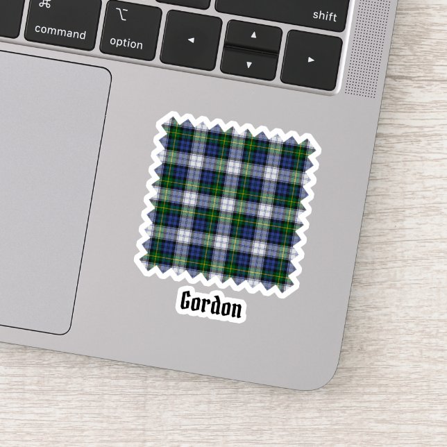 Clan Gordon Dress Tartan Sticker (Detail)