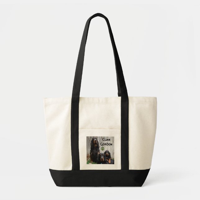 Clan Gordon, Gordon Setter Generations Tote Bag (Front)