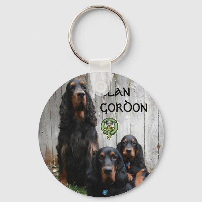 CLAN GORDON, Gordon Setter Keychain (Front)