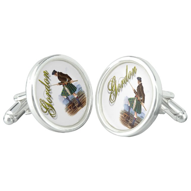 Clan Gordon Scottish Dream Cufflinks (Angled)
