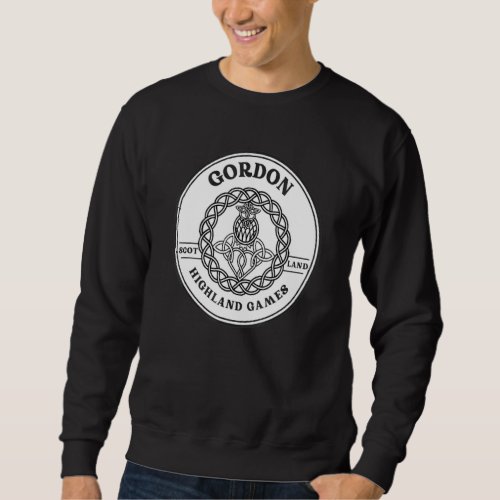 Clan Gordon Scottish Thistle Highland Games Sweatshirt