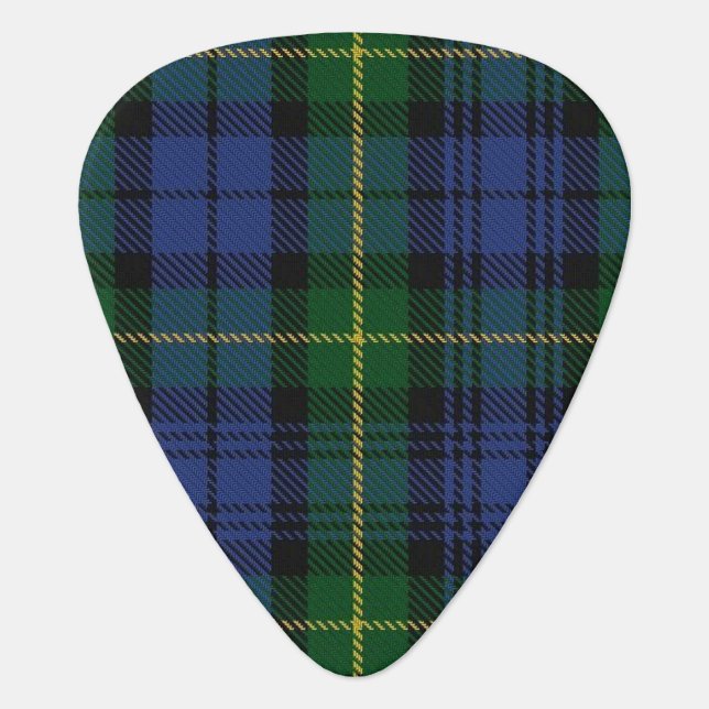 Clan Gordon Sounds of Scotland Tartan Guitar Pick (Front)