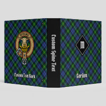 Clan Gordon Tartan 3 Ring Binder