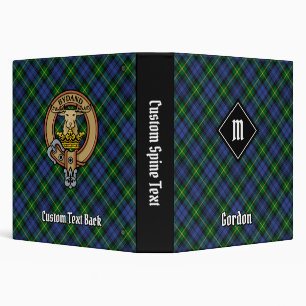 Clan Gordon Tartan 3 Ring Binder